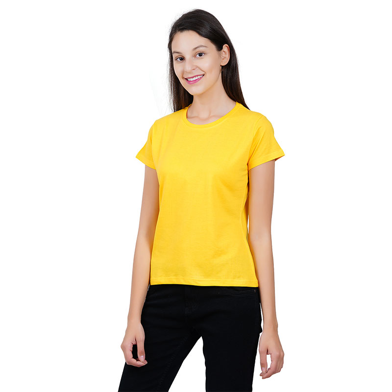 womens yellow tshirt